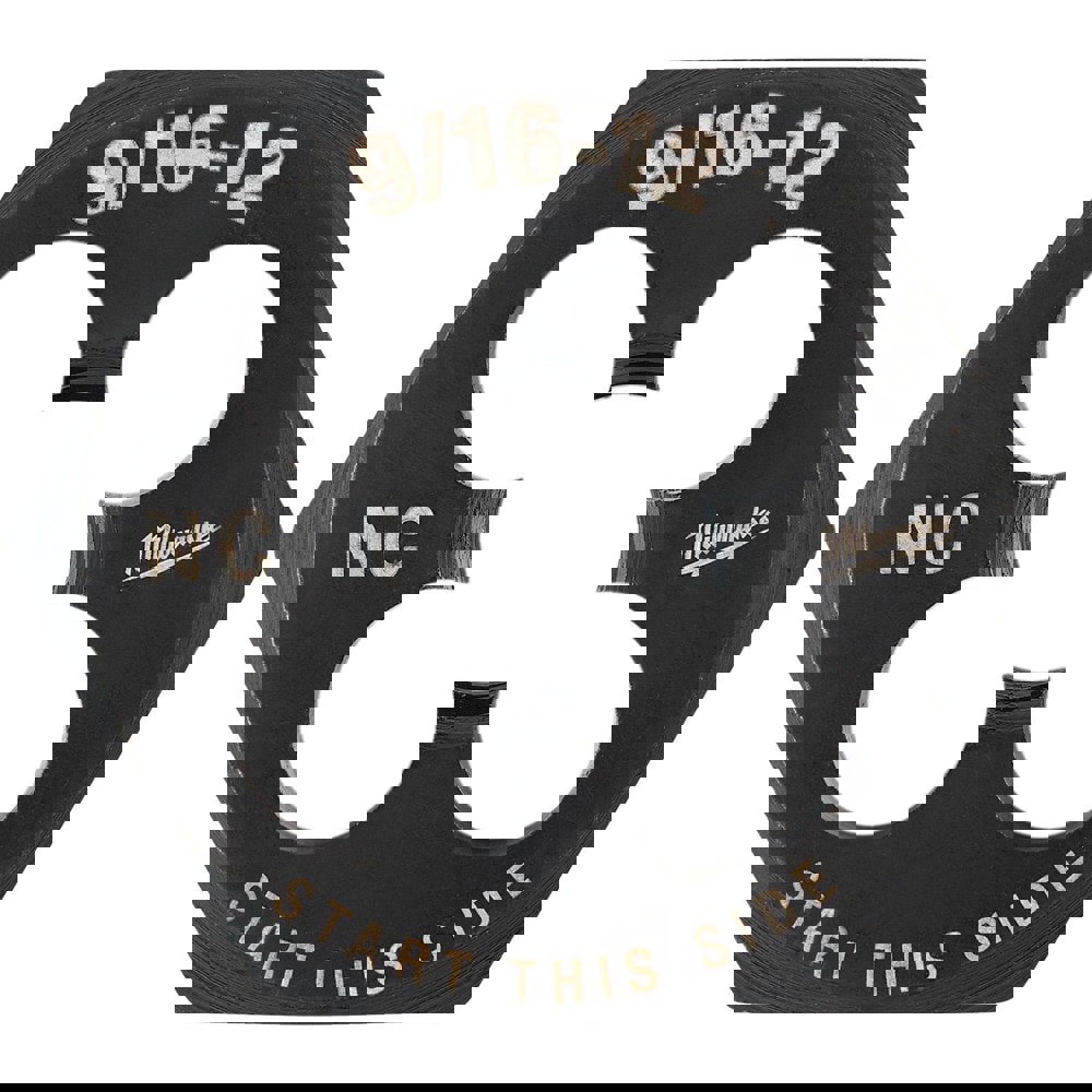 Hex Rethreading Dies; Thread Size (Inch): 9/16-12 ; Material: Carbon Steel ; Thread Direction: Right Hand ; Thread Standard: UNC ; Hex Size (Inch): 1-7/16 ; Series: Milwaukee